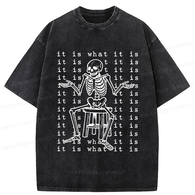 Tokyo-Tiger Helpless Skeleton Washed T-Shirt
