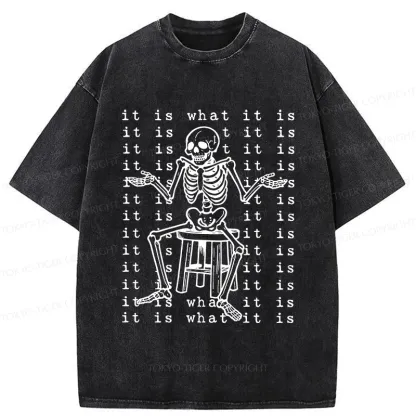 Tokyo-Tiger Helpless Skeleton Washed T-Shirt