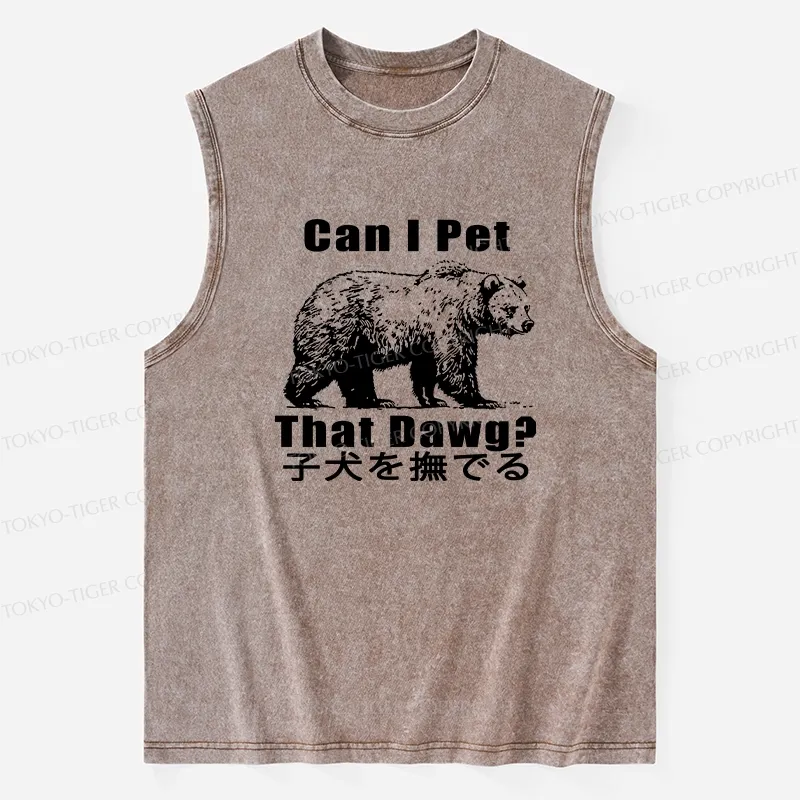 Tokyo-Tiger Pet The Bear Washed Tank