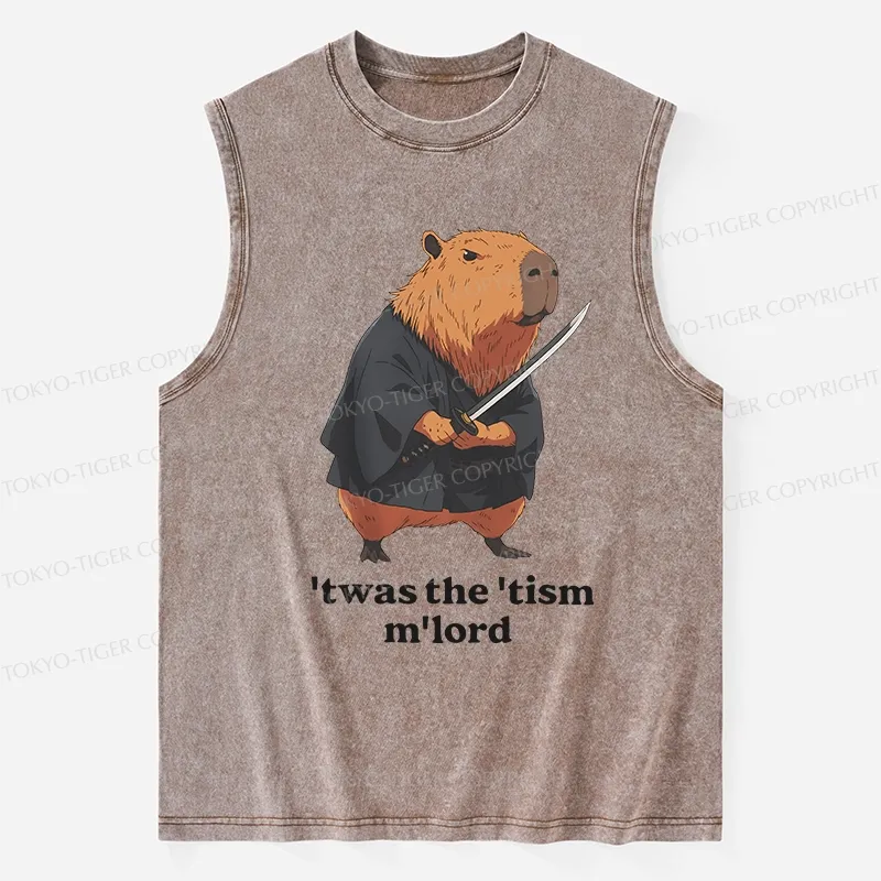 Tokyo-Tiger Focused Samurai Capybara Washed Tank