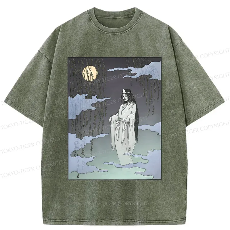 Tokyo-Tiger Japanese Ghost Washed T-Shirt