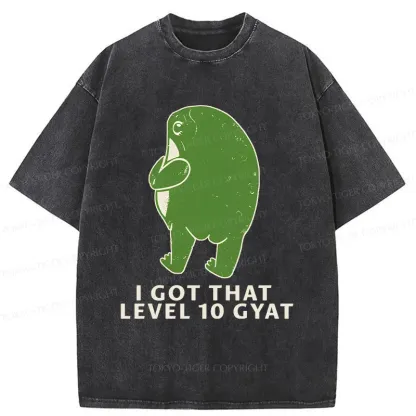 Tokyo-Tiger Round Ass Frog Washed T-Shirt