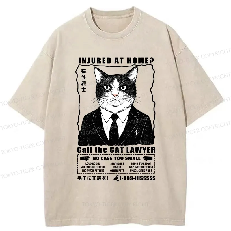 Tokyo-Tiger Get Justice Fur Real Washed T-Shirt