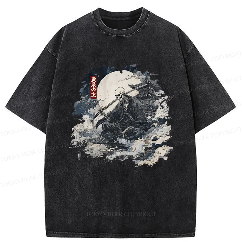 Tokyo-Tiger Lord Of The Underworld Washed T-Shirt
