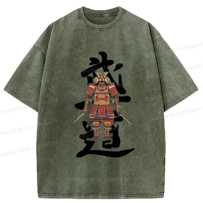 Tokyo-Tiger Japan Bushido Washed T-Shirt