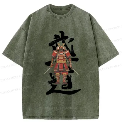 Tokyo-Tiger Japan Bushido Washed T-Shirt