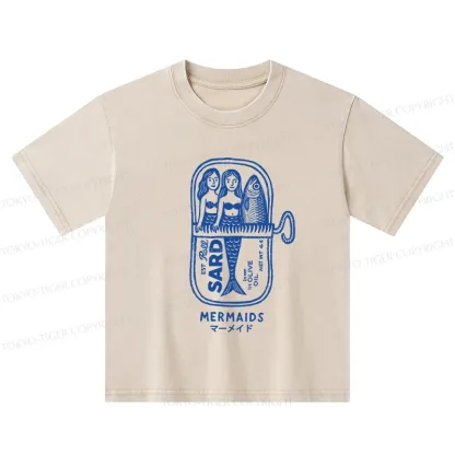 Tokyo-Tiger Mermaid Can Kids Washed T-Shirt