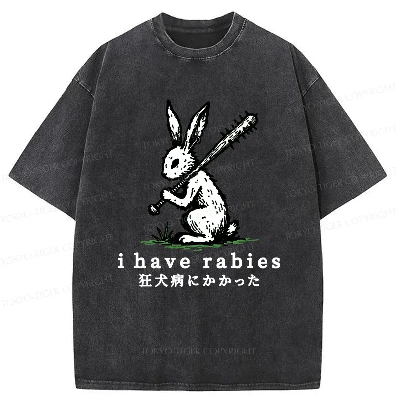Tokyo-Tiger Violent Rabbit Washed T-Shirt