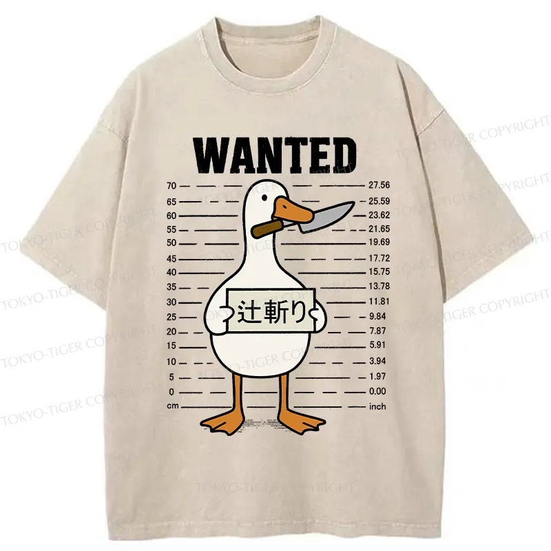 Tokyo-Tiger Wanted Silly Goose Washed T-Shirt