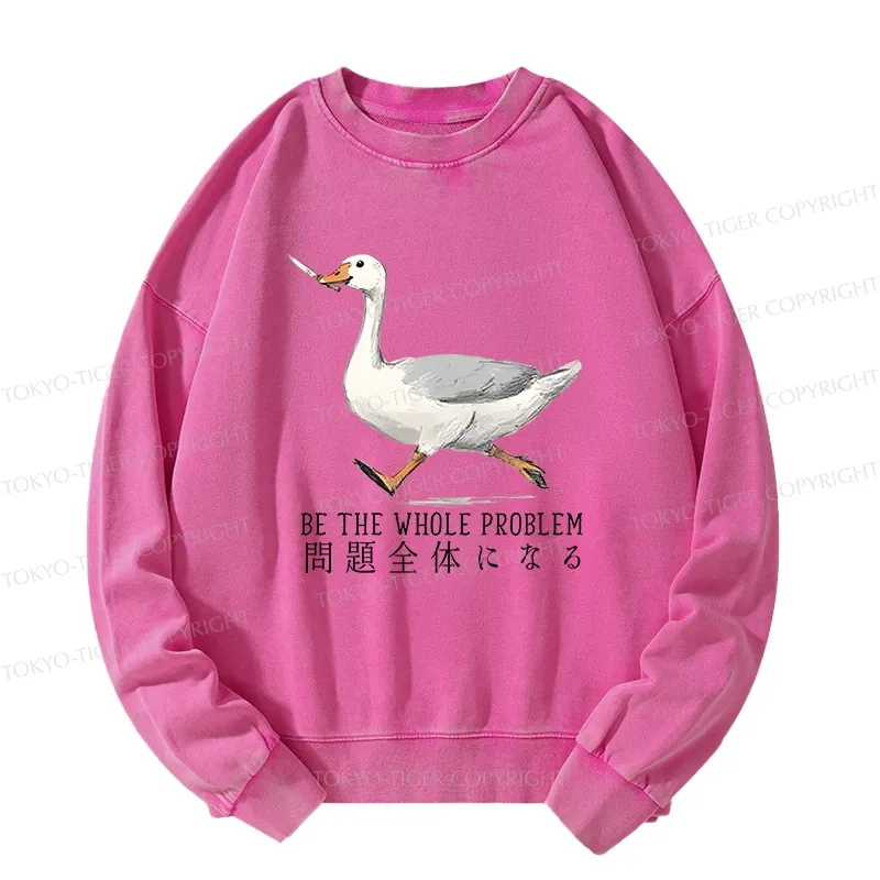 Tokyo-Tiger Running Stupid Goose Washed Sweatshirt