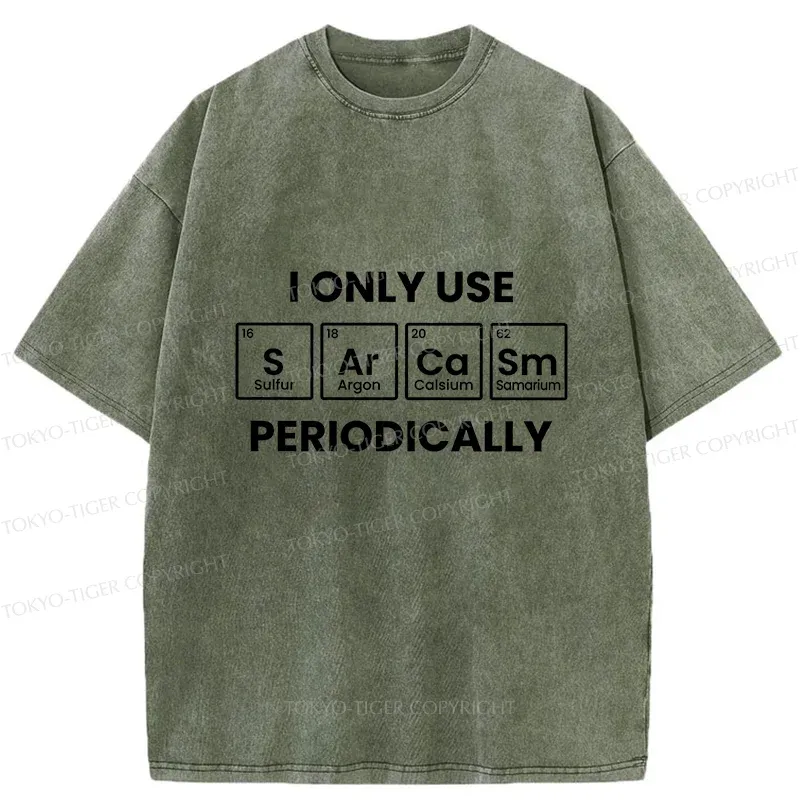 Tokyo-Tiger Interesting Chemical Elements Washed T-Shirt