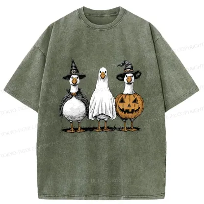 Tokyo-Tiger Halloween Goose Washed T-Shirt