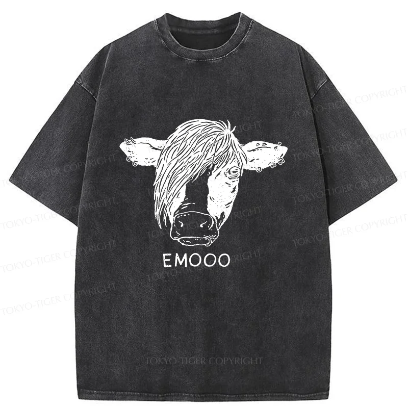 Tokyo-Tiger Rock Cow Washed T-Shirt