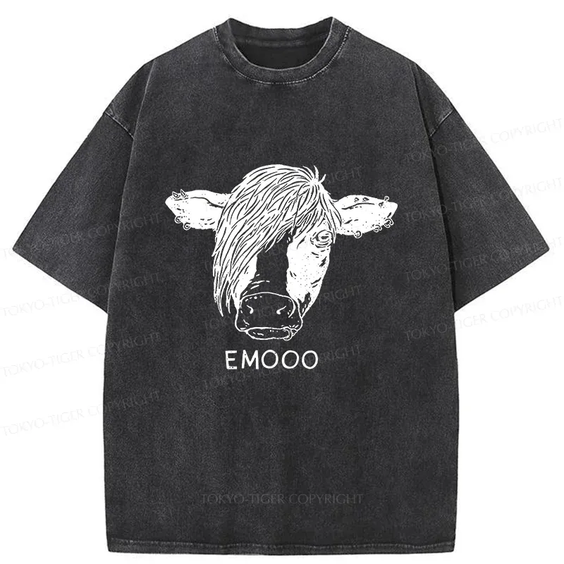 Tokyo-Tiger Rock Cow Washed T-Shirt