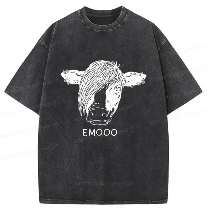 Tokyo-Tiger Rock Cow Washed T-Shirt