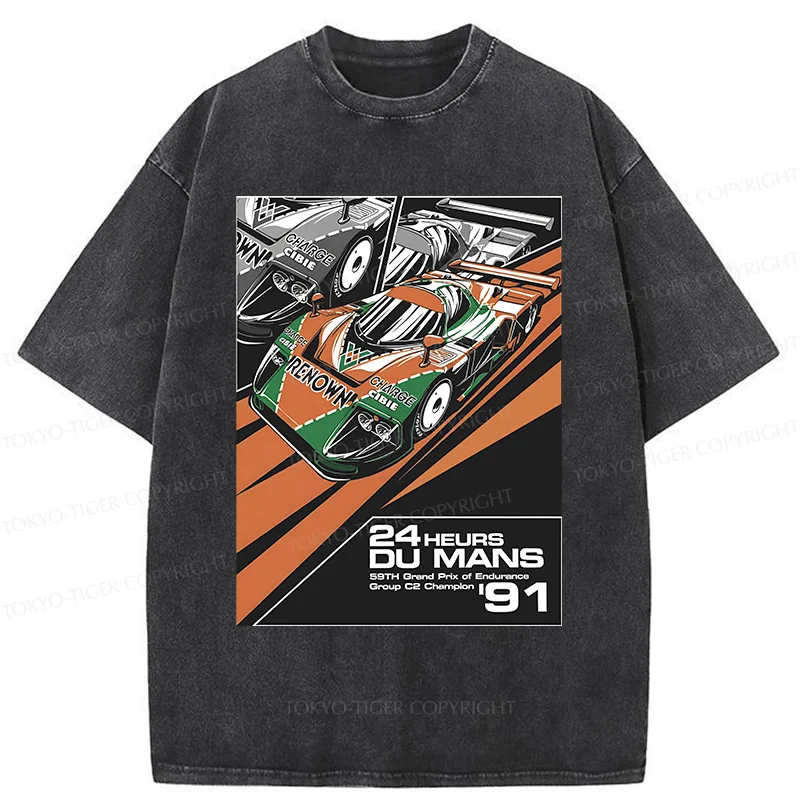 Tokyo-Tiger Cool Racing Washed T-Shirt