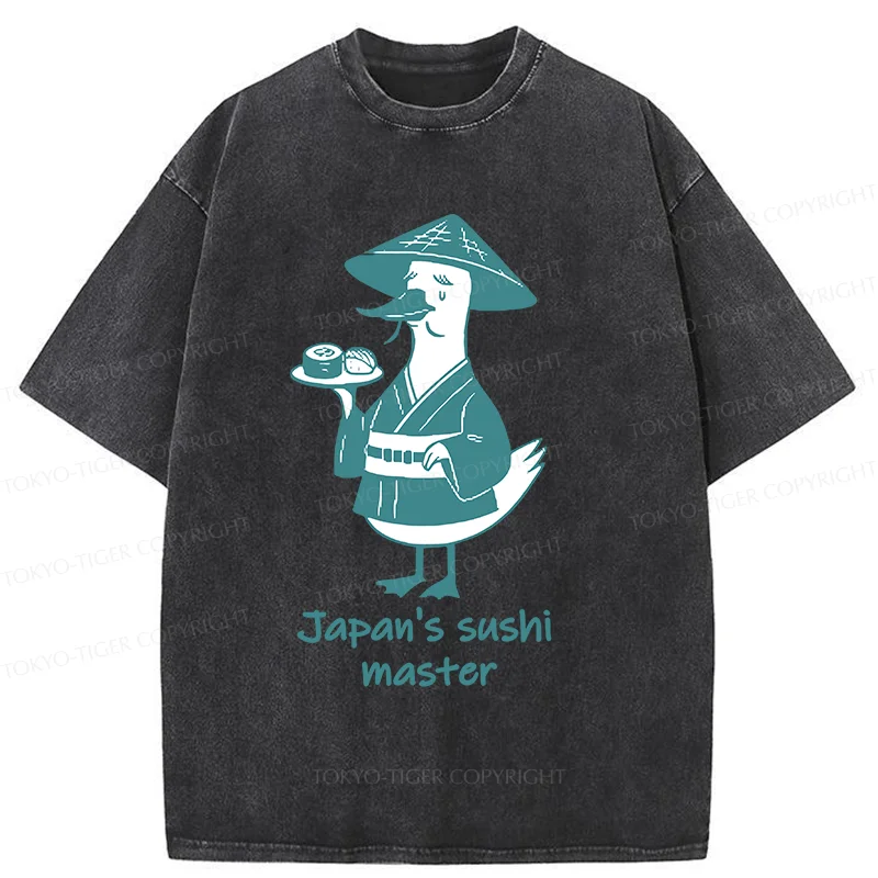 Tokyo-Tiger Japan's Sushi Master Washed T-Shirt
