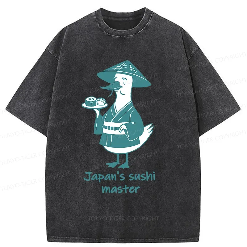 Tokyo-Tiger Japan's Sushi Master Washed T-Shirt