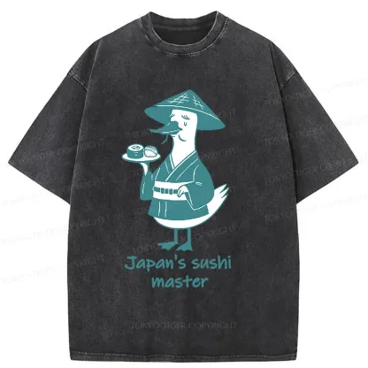 Tokyo-Tiger Japan's Sushi Master Washed T-Shirt