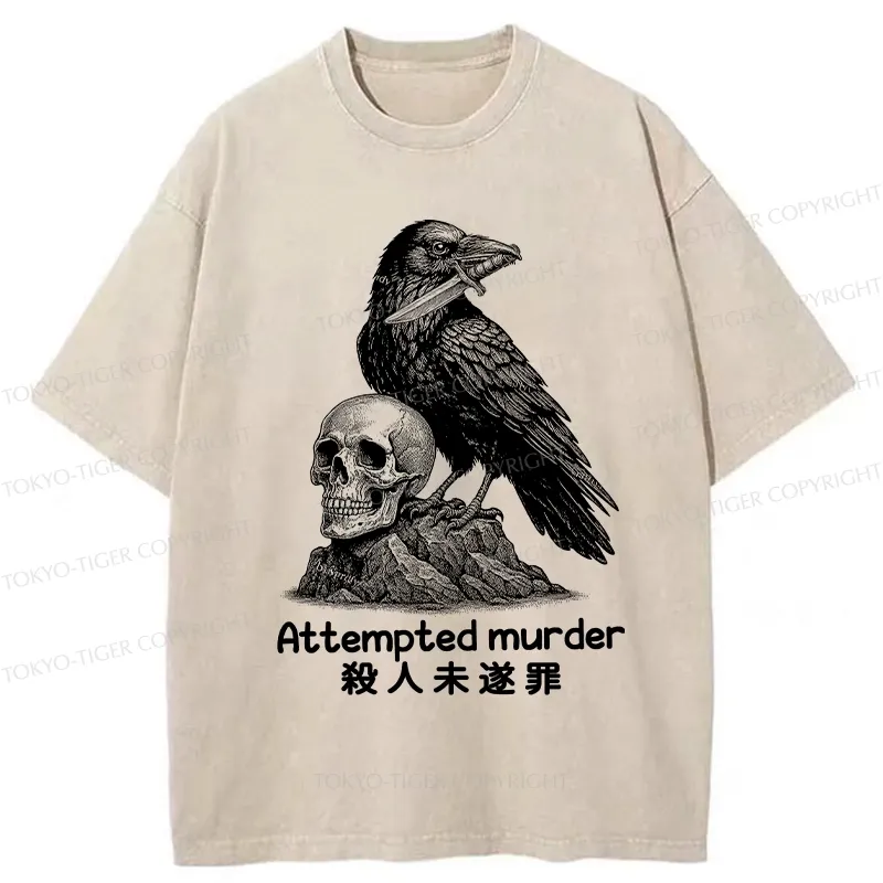 Tokyo-Tiger Attempted Murder Washed T-Shirt