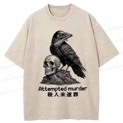 Tokyo-Tiger Attempted Murder Washed T-Shirt