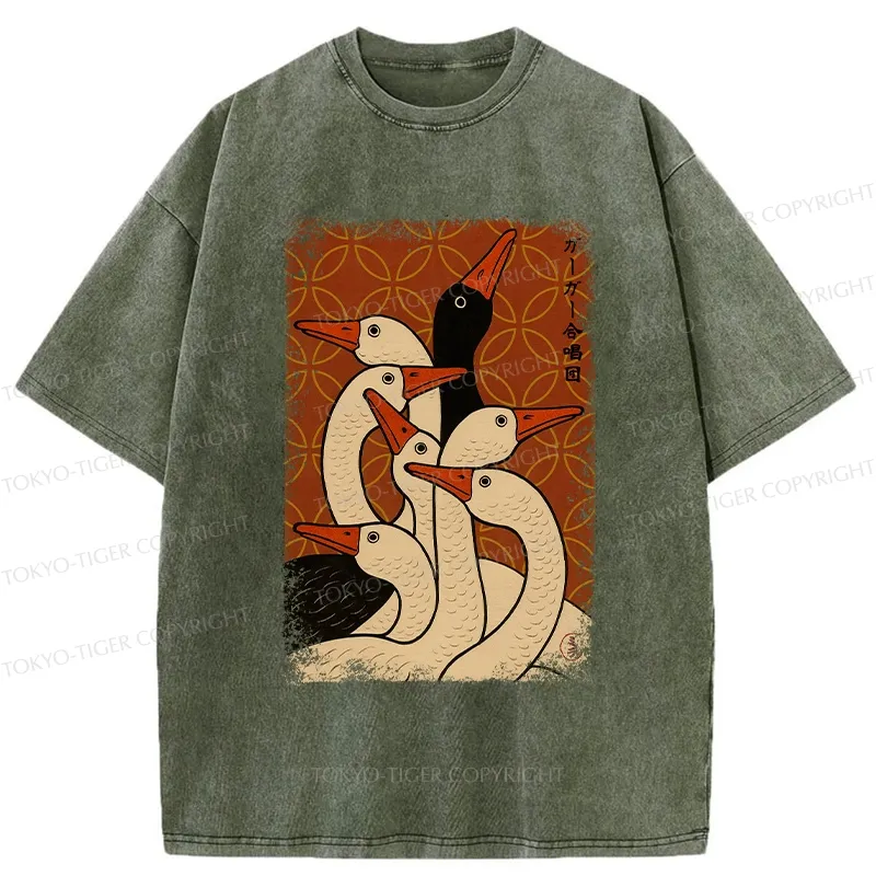 Tokyo-Tiger The Goose Choir Washed T-Shirt