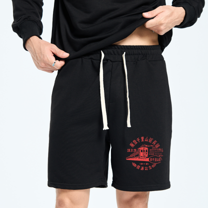 Tokyo-Tiger TOKYO 1929 Train Unisex Shorts