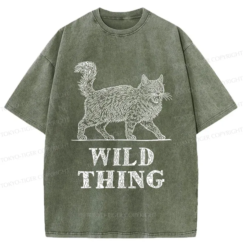 Tokyo-Tiger Wild Cat Washed T-Shirt