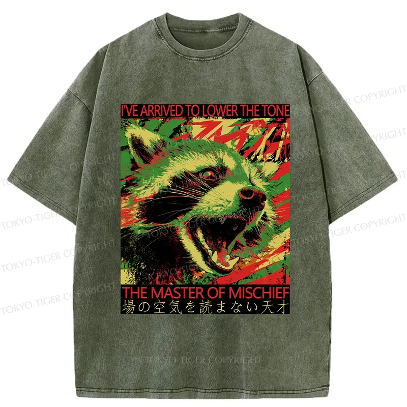 Tokyo-Tiger The Master Of Mischief Washed T-Shirt