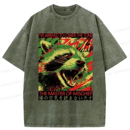Tokyo-Tiger The Master Of Mischief Washed T-Shirt