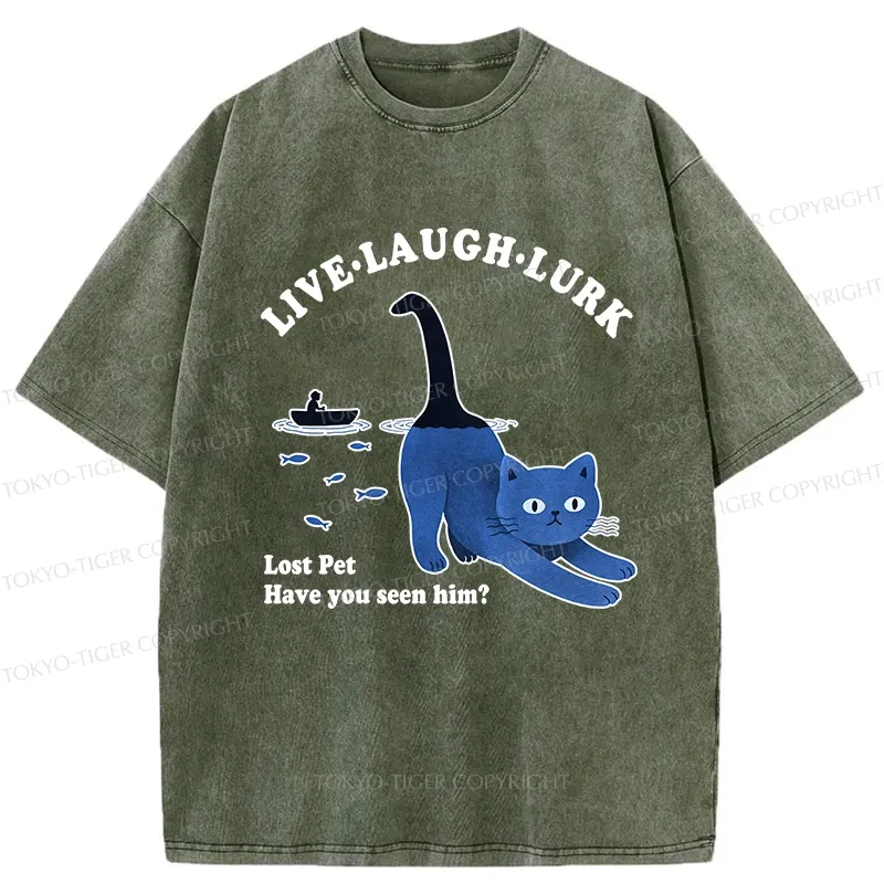 Tokyo-Tiger Have You Seen My Pet Washed T-Shirt