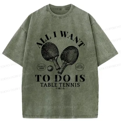 Tokyo-Tiger Table Tennis Washed T-Shirt