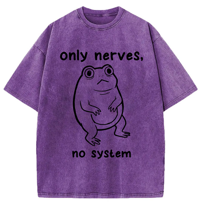 Tokyo-Tiger No System Frog Meme Washed T-Shirt