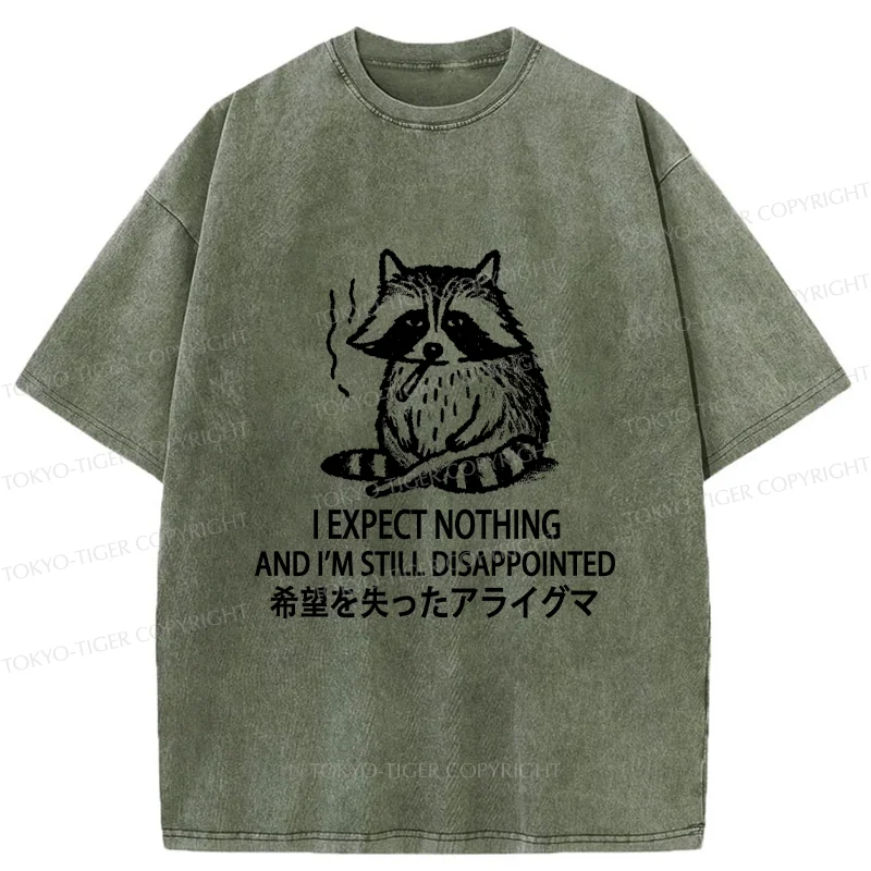 Tokyo-Tiger Lost Hope Raccoon Washed T-Shirt