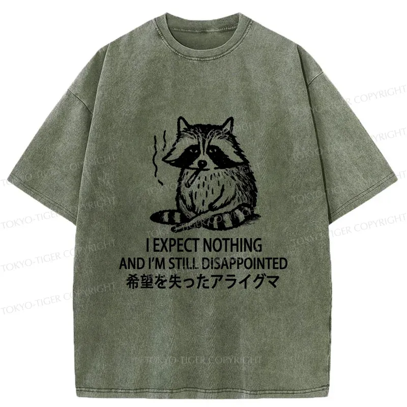 Tokyo-Tiger Lost Hope Raccoon Washed T-Shirt