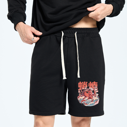 Tokyo-Tiger The Great Wave Takoyaki Japanese Unisex Shorts