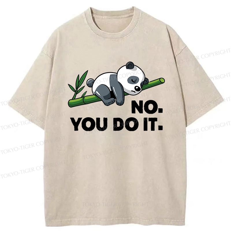 Tokyo-Tiger No You Do It Funny Panda Washed T-Shirt