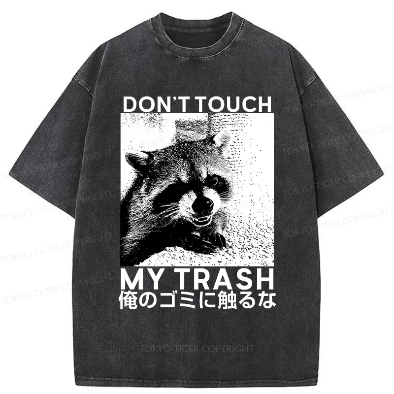 Tokyo-Tiger Angry Raccoon Japan Washed T-Shirt