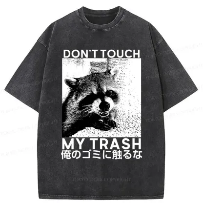 Tokyo-Tiger Angry Raccoon Japan Washed T-Shirt