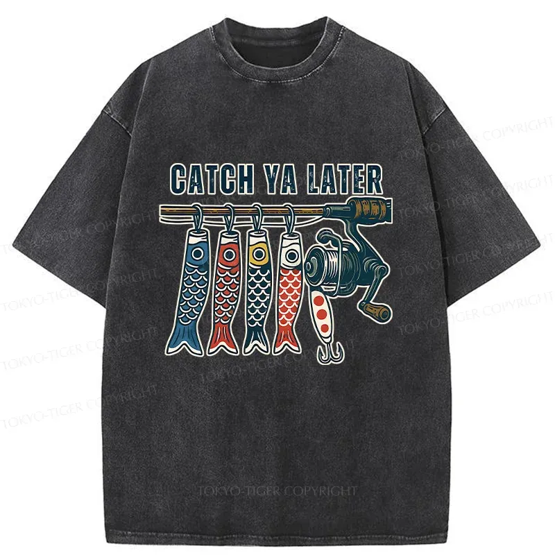 Tokyo-Tiger Fishing Japan Washed T-Shirt