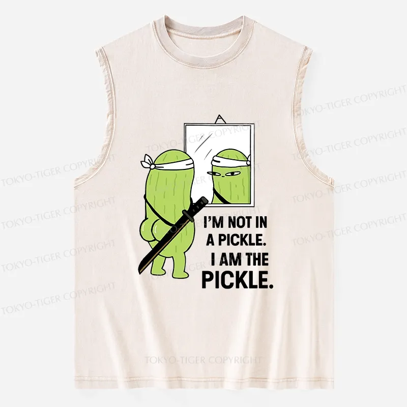 Tokyo-Tiger Funny I Am The Pickle Washed Tank