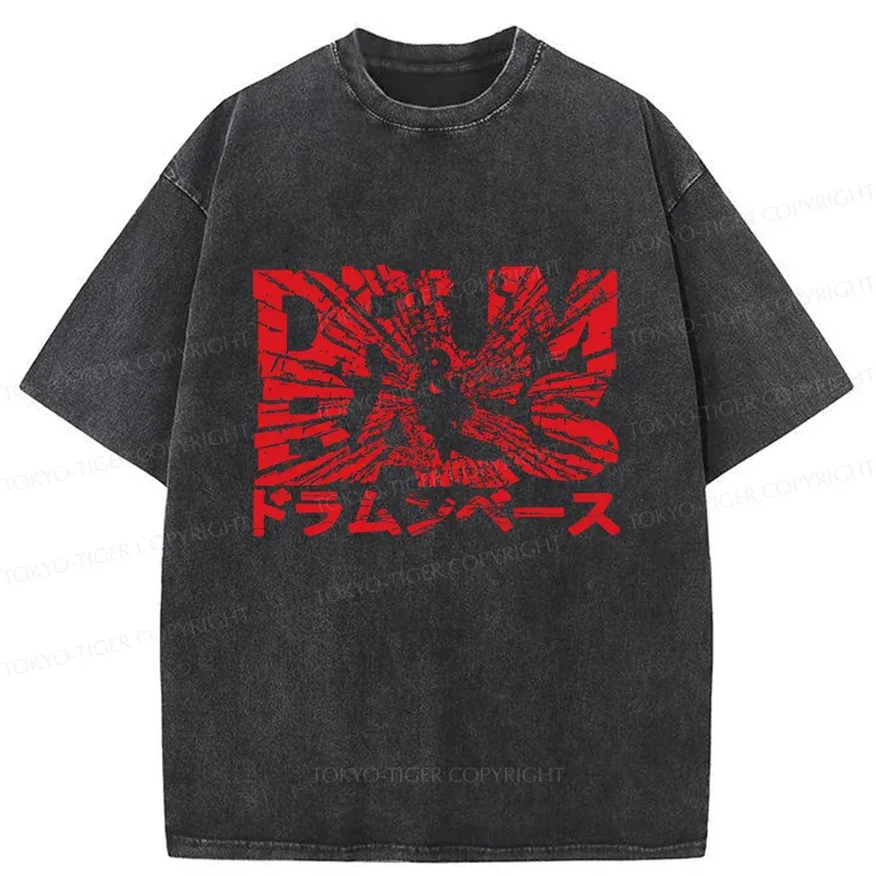 Tokyo-Tiger Broken DNB Washed T-Shirt