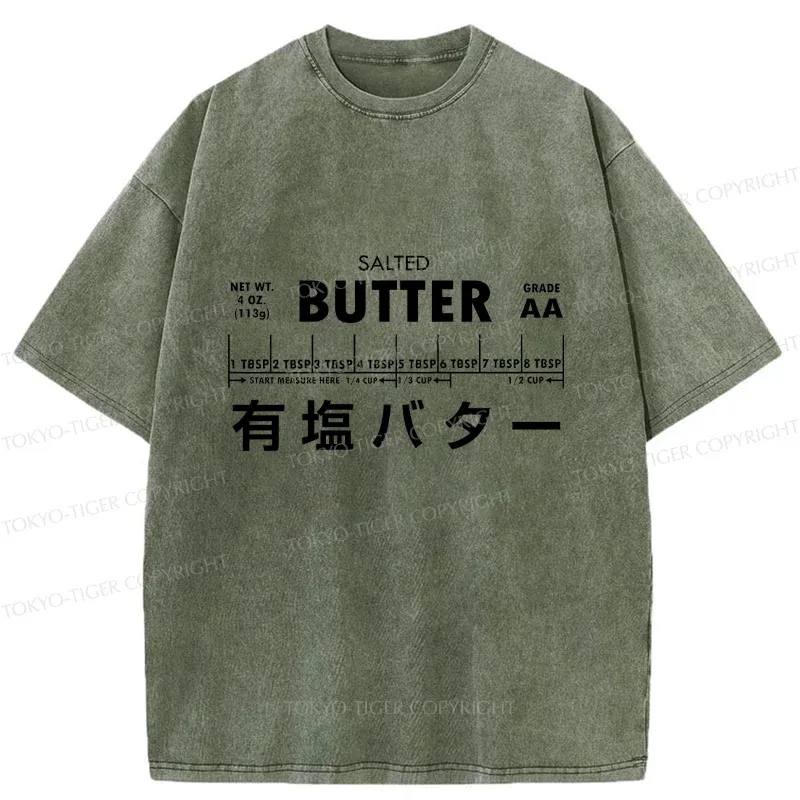 Tokyo-Tiger Funny Butter Washed T-Shirt