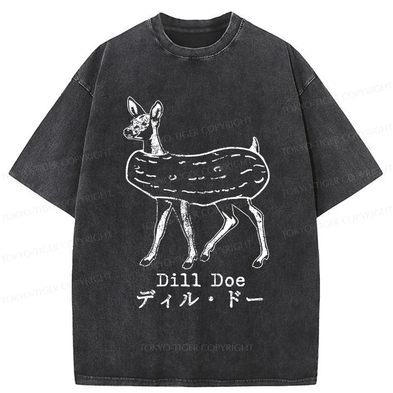 Tokyo-Tiger Cucumber Deer Washed T-Shirt