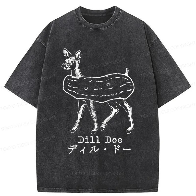 Tokyo-Tiger Cucumber Deer Washed T-Shirt