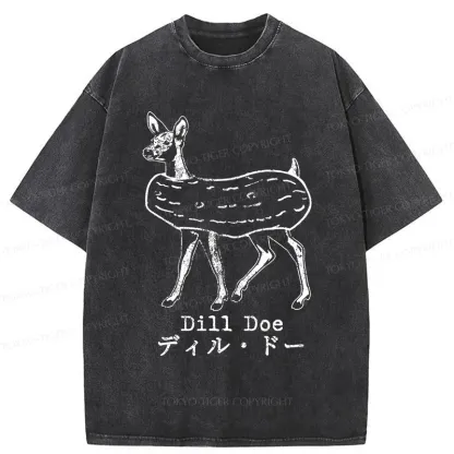 Tokyo-Tiger Cucumber Deer Washed T-Shirt