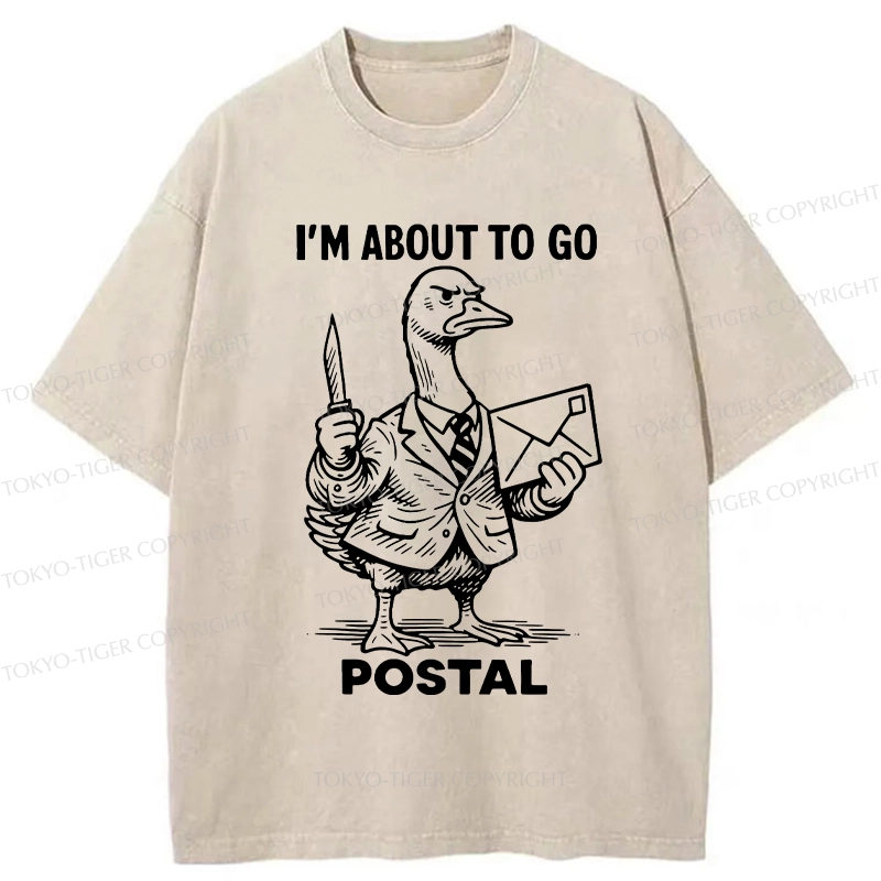 Tokyo-Tiger I'm About To Go Postal Washed T-Shirt