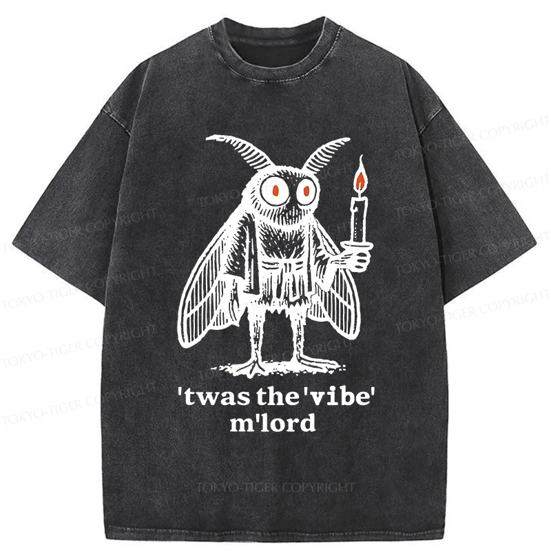 Tokyo-Tiger Japan Funny Mothman Washed T-Shirt