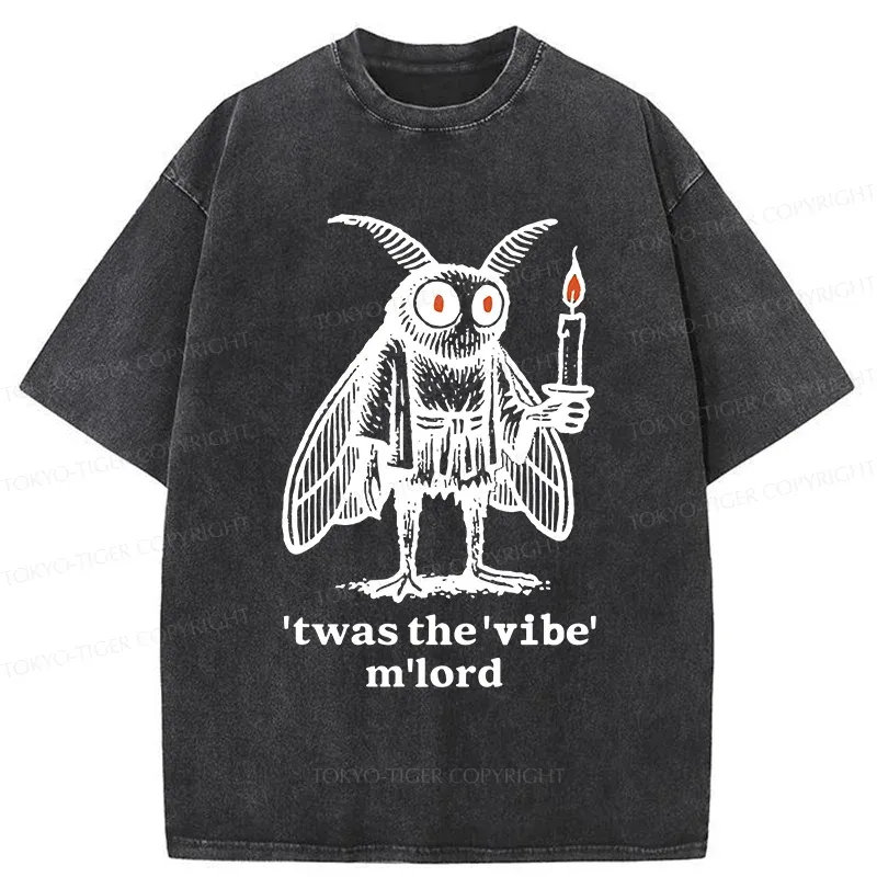 Tokyo-Tiger Japan Funny Mothman Washed T-Shirt