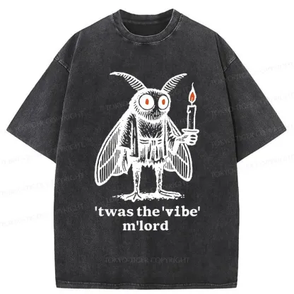 Tokyo-Tiger Japan Funny Mothman Washed T-Shirt